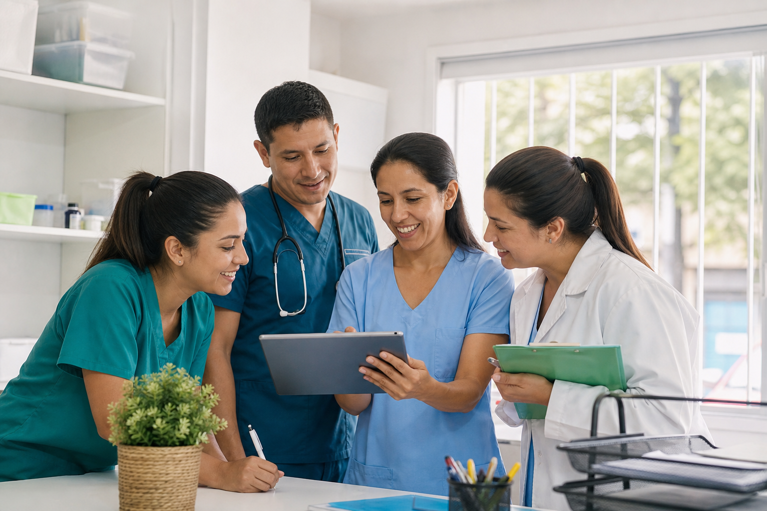 Equipo interdisciplinario de profesionales de salud